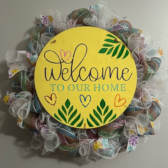 14” Custom Hand Crafted Wreath! Your Theme/Colors! - Picture 8 of 9